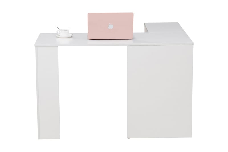 Valterra Skrivebord 120 cm - Svart/Hvit - Hjørneskrivebord