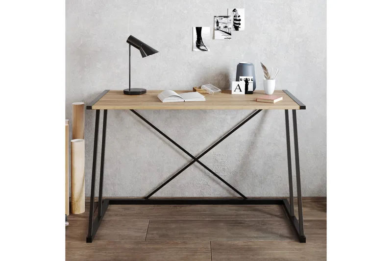 Holmö Skrivebord 120 cm - Brun - Møbler - Bord - Kontorbord - Skrivebord