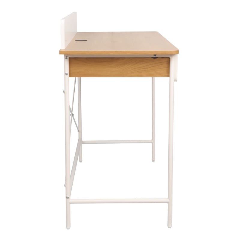 Skrivebord HOME4YOU Ferdie 120x48x88 cm ask/hvit - ask/hvit - Møbler - Bord - Kontorbord - Skrivebord
