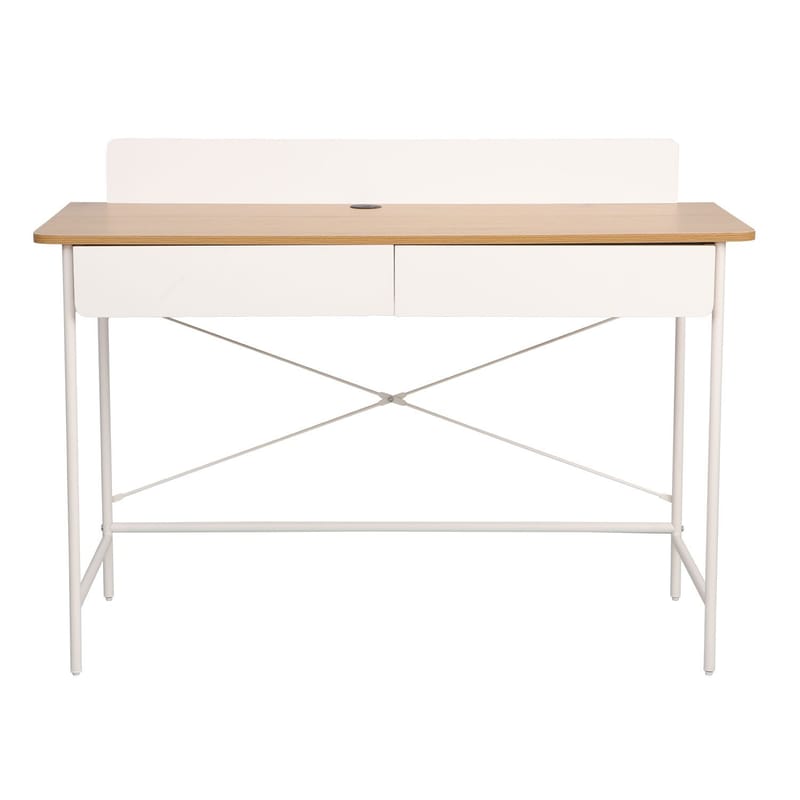 Skrivebord HOME4YOU Ferdie 120x48x88 cm ask/hvit - ask/hvit - Møbler - Bord - Kontorbord - Skrivebord