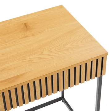 Skrivebord HOME4YOU Hampton 120x50x79 cm melamin med eikebark - eikebark / svart - Møbler - Bord - Kontorbord - Skrivebord