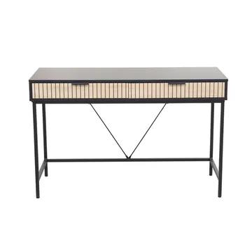 Skrivebord HOME4YOU Helve 120x48x76 cm melamin - svart / lyst tre - Møbler - Bord - Kontorbord - Skrivebord
