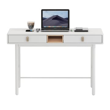Skrivebord HOME4YOU Iris 120x60x75 cm hvit - hvit - Møbler - Bord - Kontorbord - Skrivebord