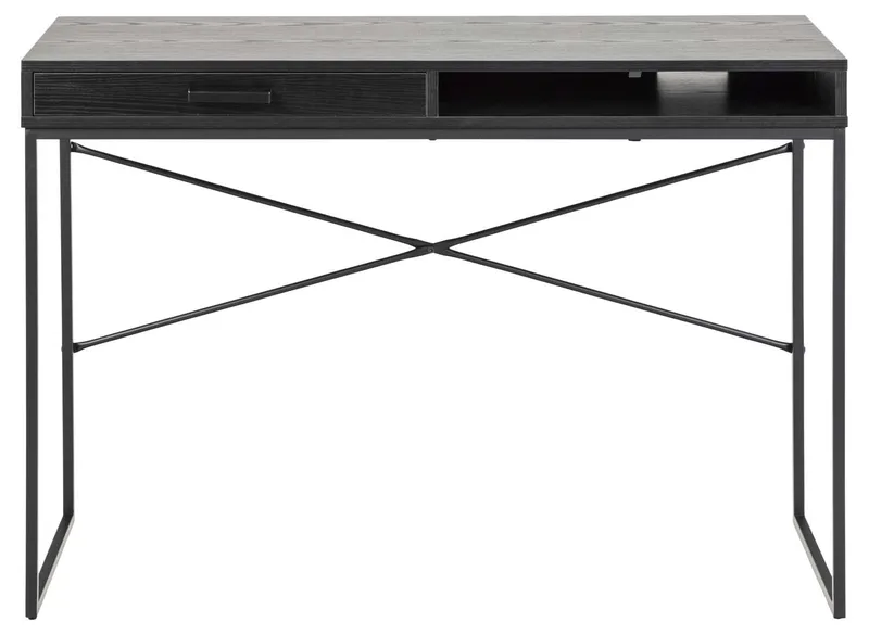 Skrivebord HOME4YOU Seaford 110x45x75 cm svart - Svart - Møbler - Bord - Kontorbord - Skrivebord