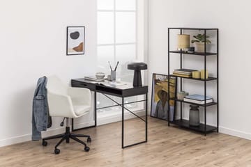 Skrivebord HOME4YOU Seaford 110x45x75 cm svart - Svart - Møbler - Bord - Kontorbord - Skrivebord