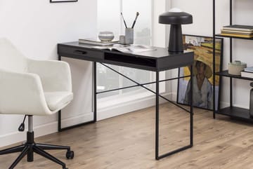 Skrivebord HOME4YOU Seaford 110x45x75 cm svart - Svart - Møbler - Bord - Kontorbord - Skrivebord