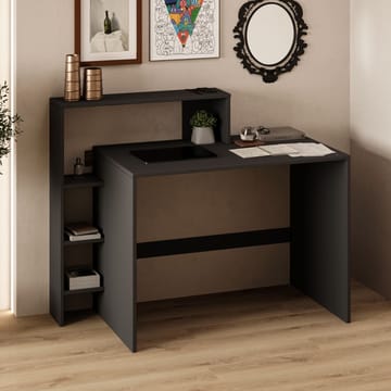 Skrivebord Homitis Amber (121,8 x 96 x 55 cm) Antrasitt - Antrasitt - Møbler - Bord - Kontorbord - Skrivebord