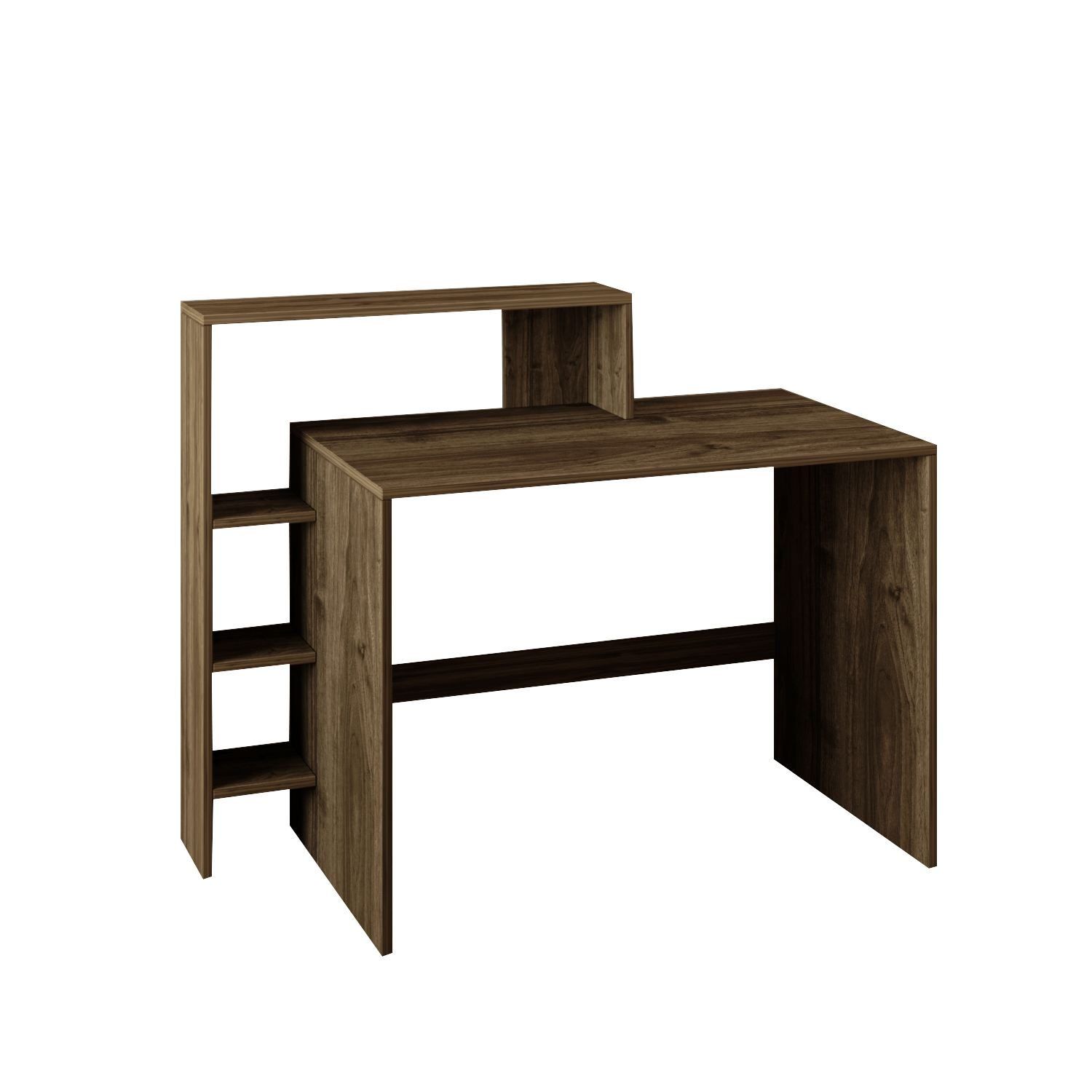 Skrivebord Homitis Amber (121,8 x 96 x 55 cm) Valnøtt -