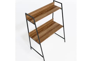 Homitis Skrivebord 115x150x115 cm med oppbevaring - Brun - Møbler - Bord - Kontorbord - Skrivebord
