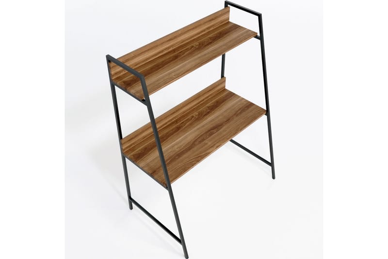 Homitis Skrivebord 115x150x115 cm med oppbevaring - Brun - Møbler - Bord - Kontorbord - Skrivebord
