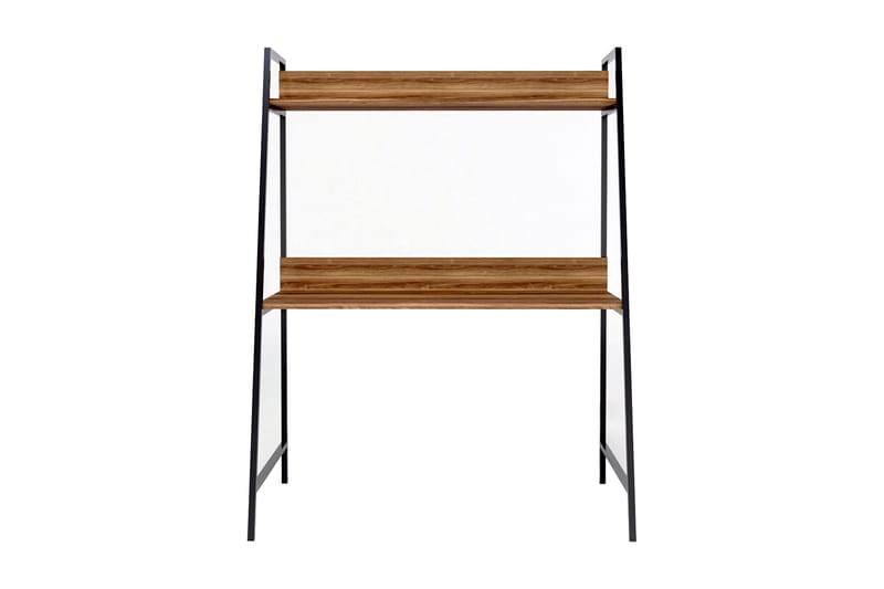 Homitis Skrivebord 115x150x115 cm med oppbevaring - Brun - Skrivebord