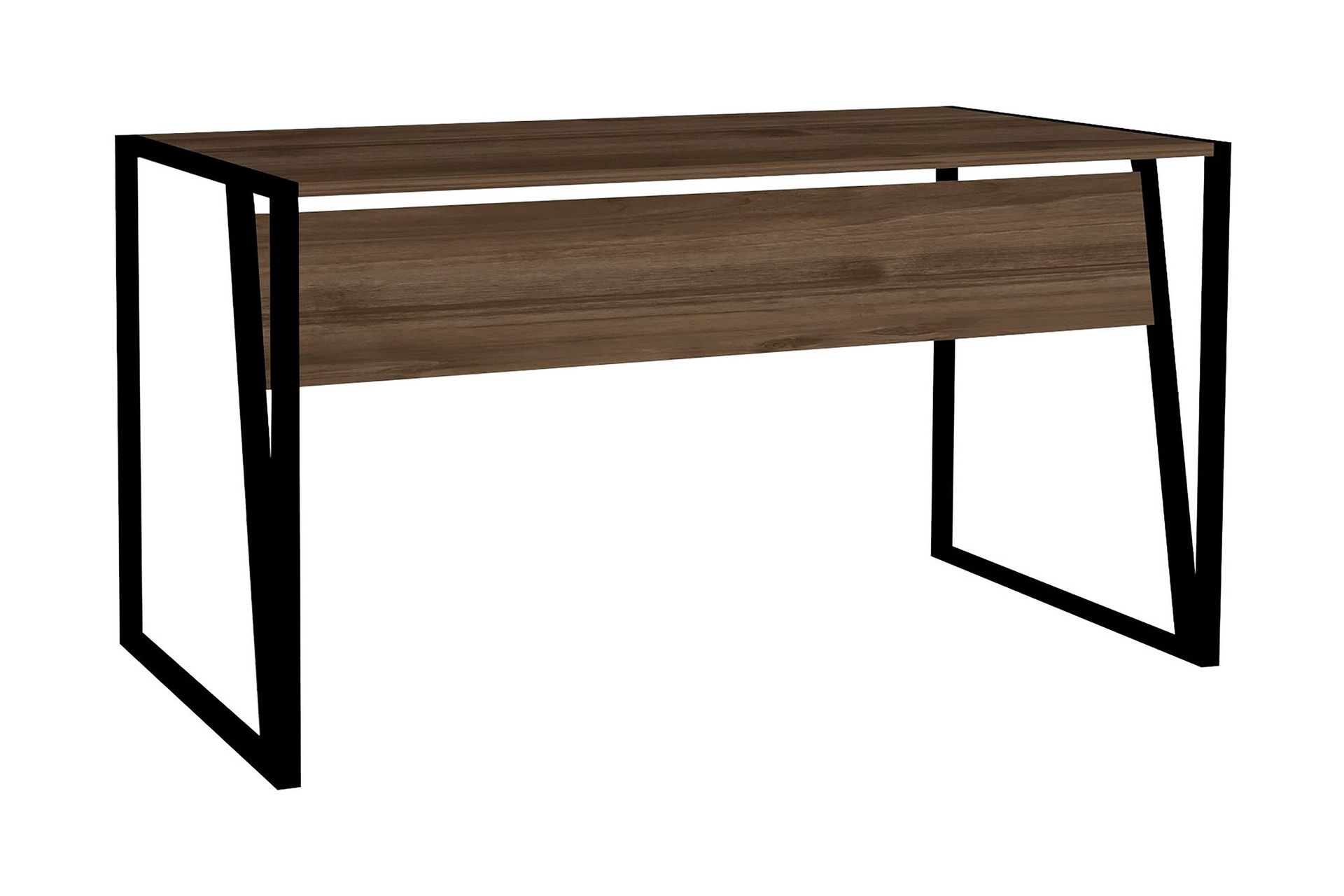 Husada Skrivebord 140 cm - Valnøttsbrun/Svart