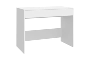 Skrivebord hvit 101x50x76,5 cm sponplate - Hvit - Møbler - Bord - Kontorbord - Skrivebord