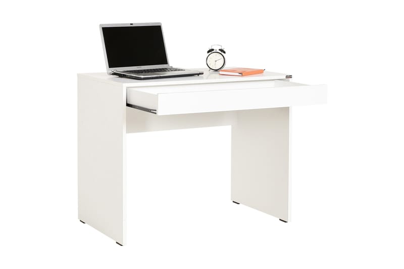 Irbene Skrivebord 90 cm med Oppbevaring Skuff - Hvit - Skrivebord