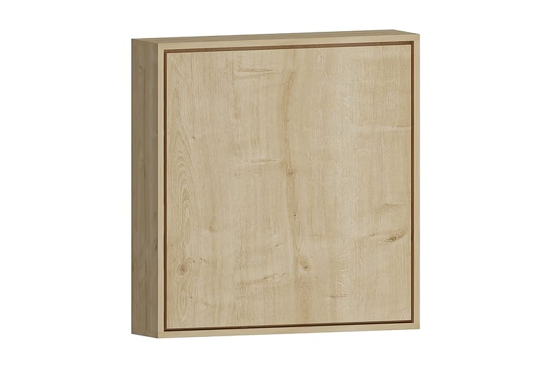 Irbene Veggskrivebord 59 cm med Oppbevaring Hylle - Natur - Møbler - Bord - Kontorbord - Skrivebord