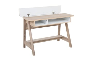 Jackson Skrivebord 110 cm med Oppbevaringshylle - Hvit - Møbler - Bord - Kontorbord - Skrivebord