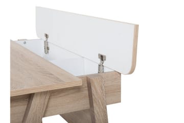 Jackson Skrivebord 110 cm med Oppbevaringshylle - Hvit - Møbler - Bord - Kontorbord - Skrivebord