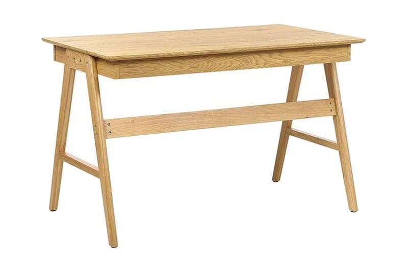 Jahnyia Skrivebord 120 cm 2 Skuffer - Lysebrun - Møbler - Bord - Kontorbord - Skrivebord