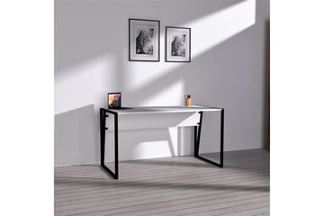 Jarlech Skrivebord 140 cm - Hvit/Svart - Møbler - Bord - Kontorbord - Skrivebord