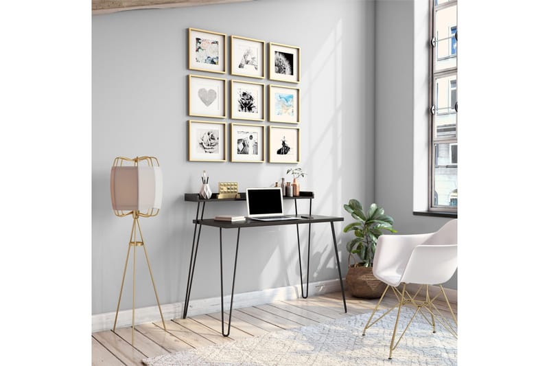 Junpey Skrivebord 114 cm - Svart - Møbler - Bord - Kontorbord - Skrivebord