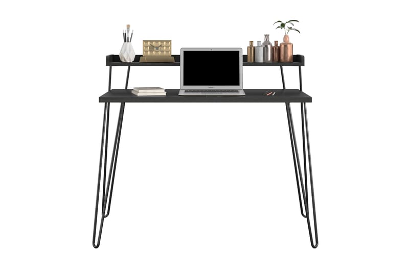 Junpey Skrivebord 114 cm - Svart - Møbler - Bord - Kontorbord - Skrivebord