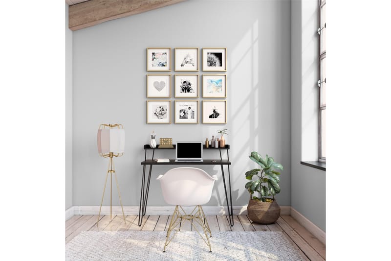 Junpey Skrivebord 114 cm - Svart - Møbler - Bord - Kontorbord - Skrivebord