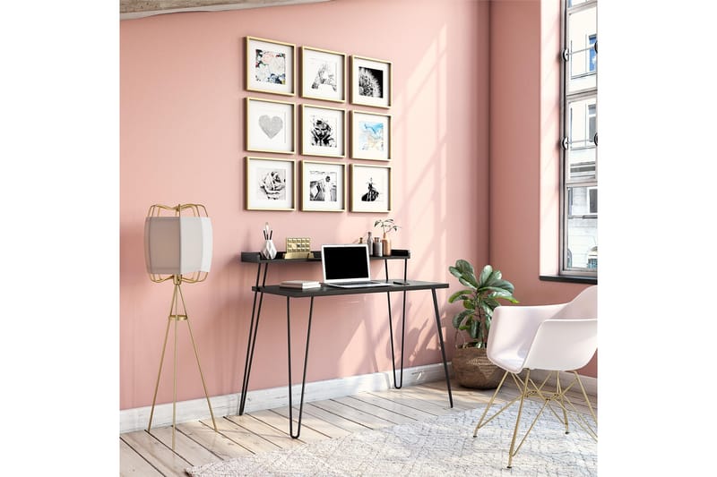 Junpey Skrivebord 114 cm - Svart - Møbler - Bord - Kontorbord - Skrivebord
