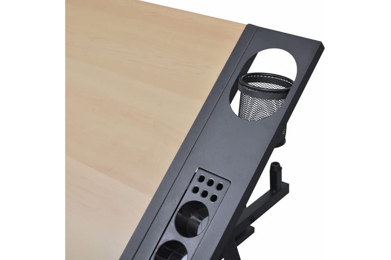 Justerbart tegnebord med 2 skuffer og stol - Skrivebord