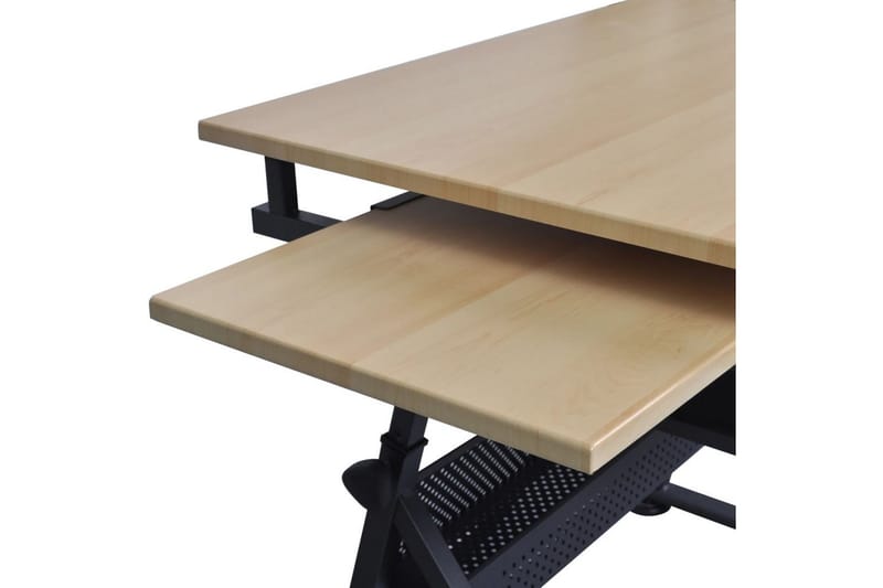 Justerbart tegnebord med 2 skuffer og stol - Møbler - Bord - Kontorbord - Skrivebord