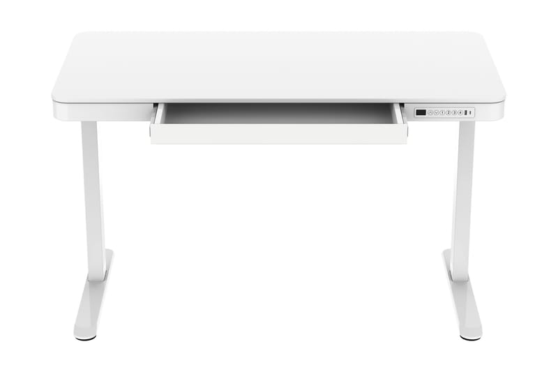Kahchi Skrivebord 120x60 cm Heve og Senkbart - Hvit - Skrivebord