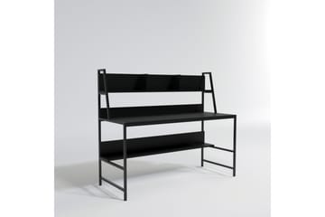 Kalldrun Skrivebord 140 cm med Oppbevaringshyller - Svart - Møbler - Bord - Kontorbord - Skrivebord