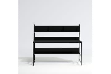 Kalldrun Skrivebord 140 cm med Oppbevaringshyller - Svart - Møbler - Bord - Kontorbord - Skrivebord