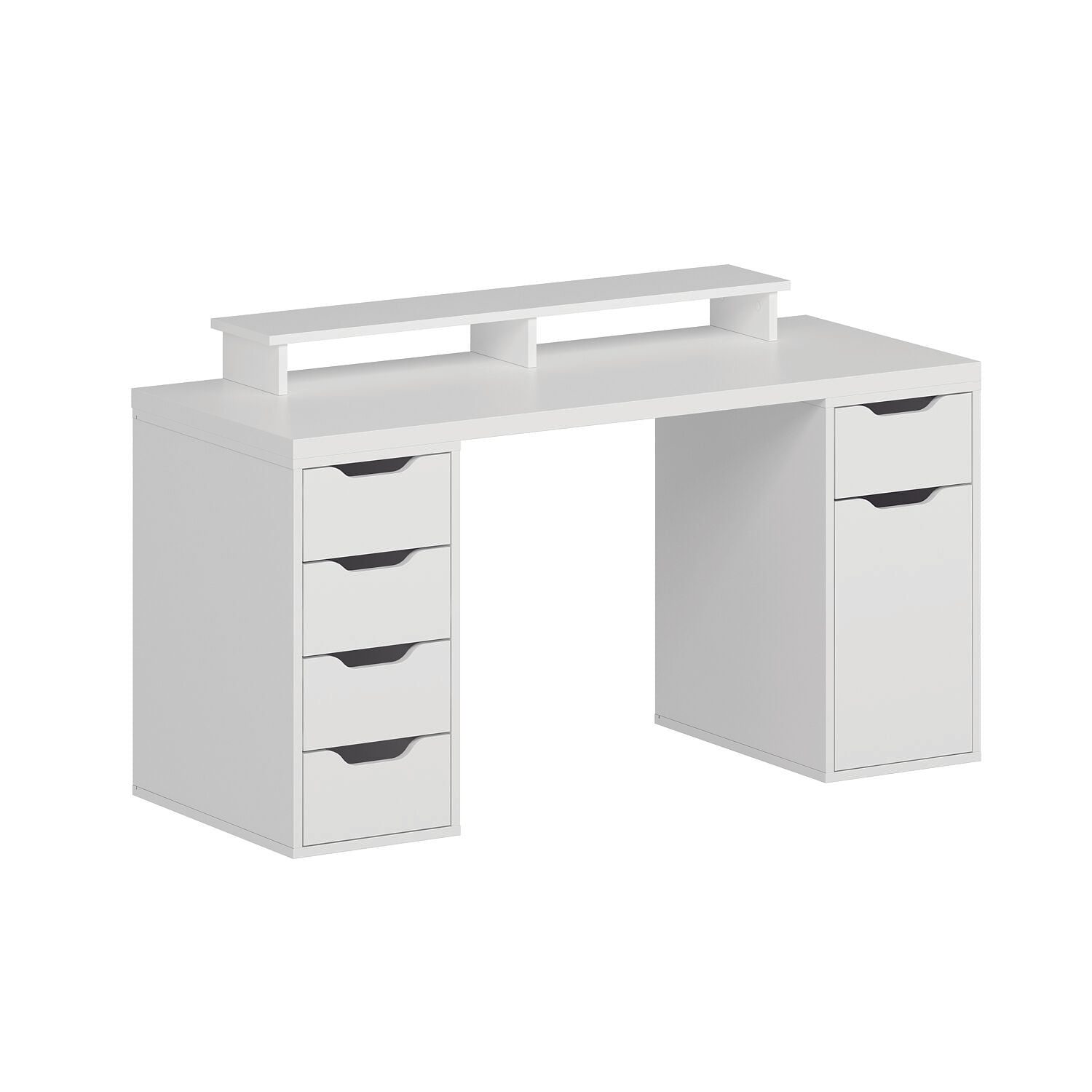 Skrivebord Kalune Design Alen 150 cm (150 x 75 x 60 cm) Hvit 5 skuffer - Hvit