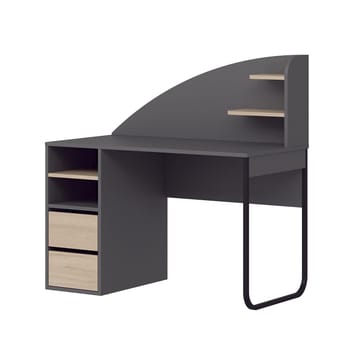 Skrivebord Kalune Design Mirel (120 x 120 x 60 cm) Antrasitt valnøtt - Antrasitt/Valnøtt - Møbler - Bord - Kontorbord - Skrivebord