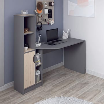 Skrivebord Kalune Design Viora (150 x 140 x 60 cm) Antrasitt valnøtt - Antrasitt/Valnøtt - Møbler - Bord - Kontorbord - Skrivebord