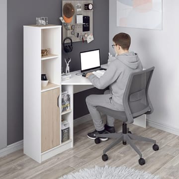 Skrivebord Kalune Design Viora (150 x 140 x 60 cm) Hvit valnøtt - Hvit og valnøtt - Møbler - Bord - Kontorbord - Skrivebord