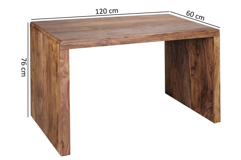 Kanaria Skrivebord 120 cm - Brun - Skrivebord