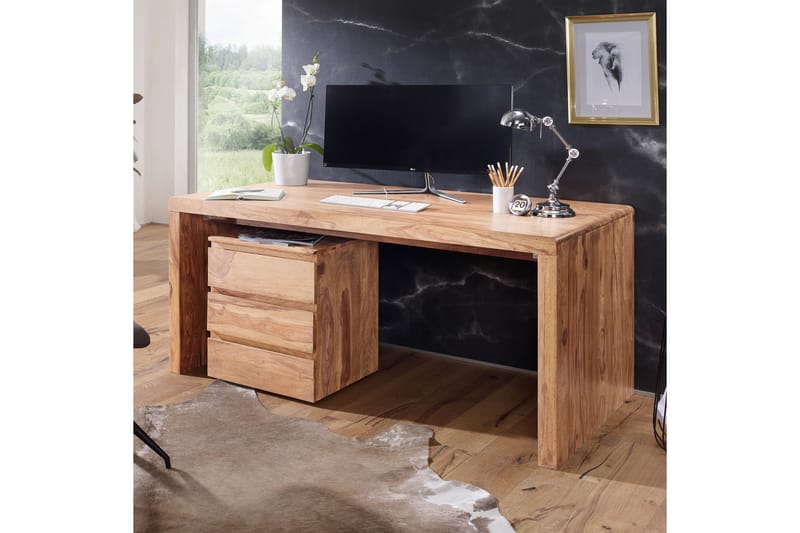 Kanaria Skrivebord 160 cm - Massivt Tre - Møbler - Bord - Kontorbord - Skrivebord