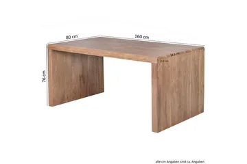 Kanaria Skrivebord 160 cm - Massivt Tre - Møbler - Bord - Kontorbord - Skrivebord