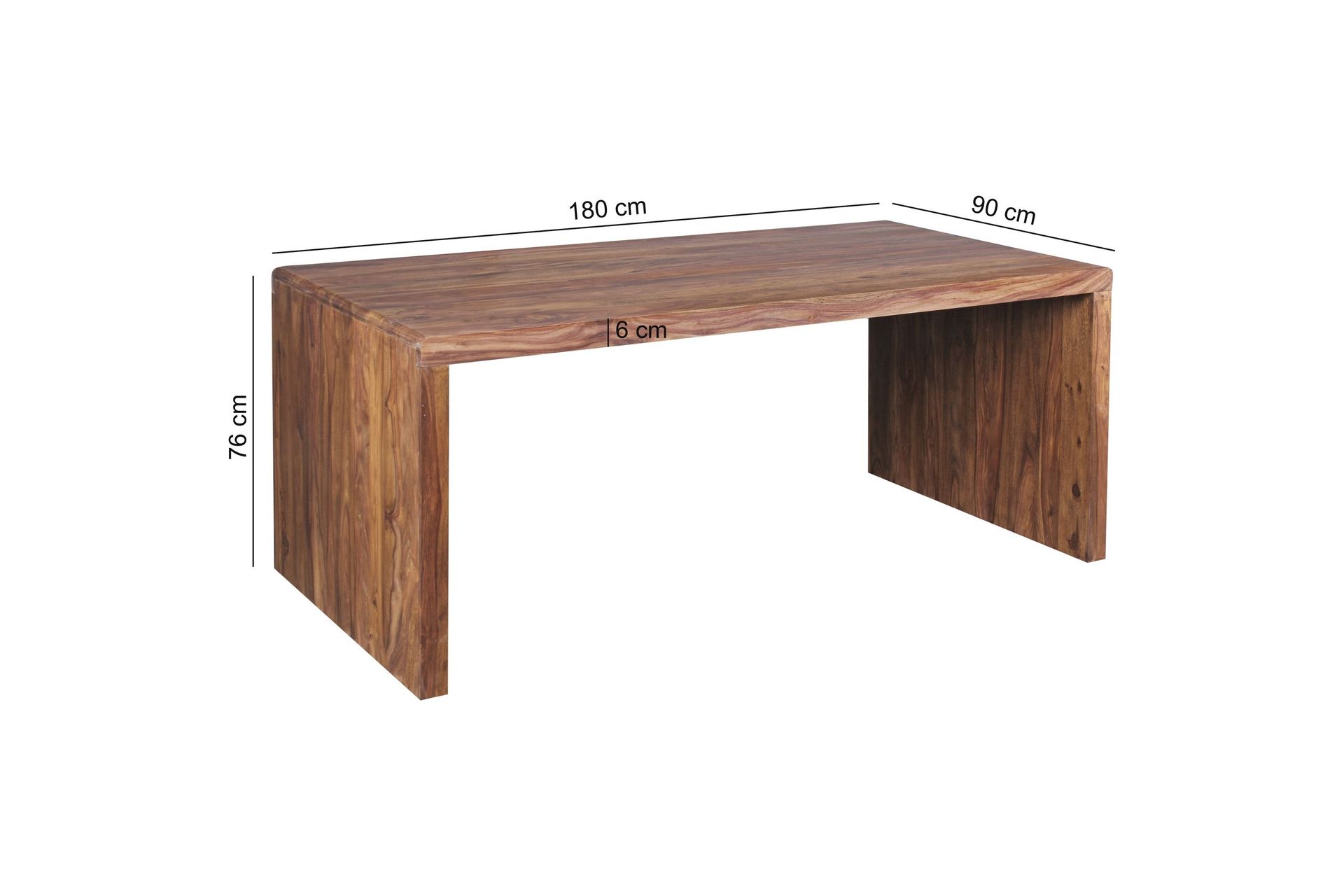 Kanaria Skrivebord 180 cm - Brun - Møbler - Bord - Kontorbord - Skrivebord