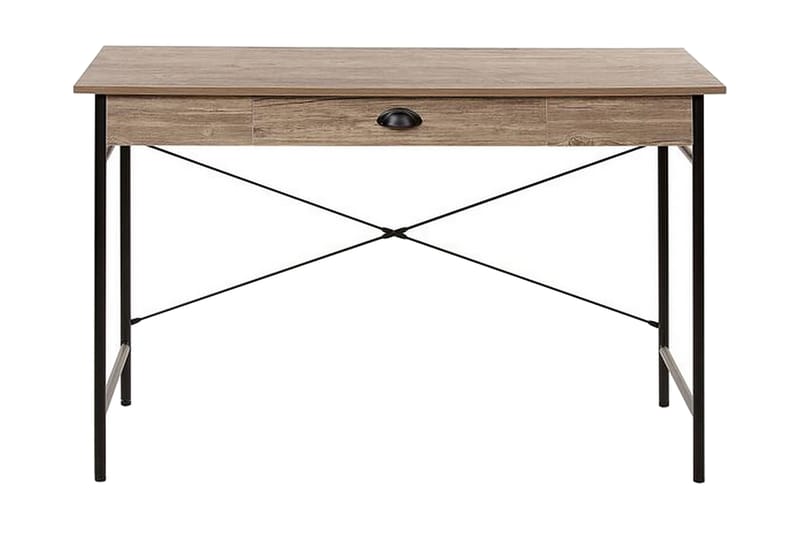 Kataliya Skrivebord 120 cm med Oppbevaringsskuff - Lyst Tre - Skrivebord