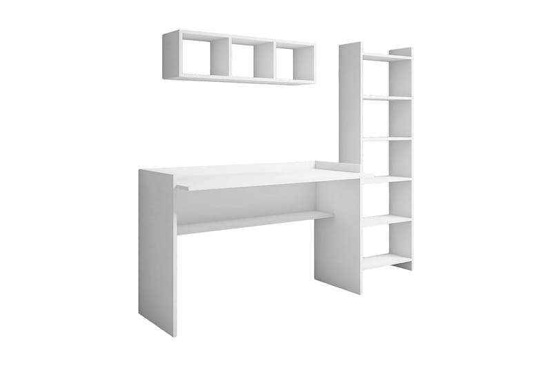 Kazeck Kontormøbler 118 cm - Hvit - Møbler - Bord - Kontorbord - Skrivebord