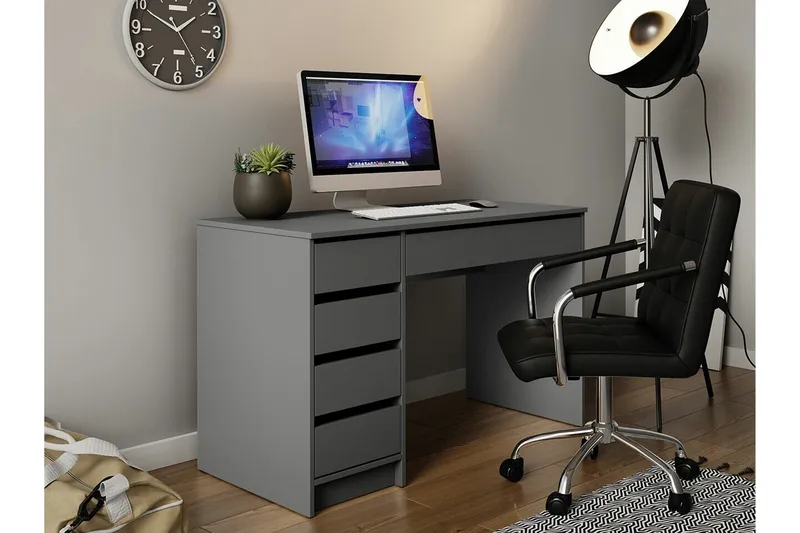 Kintore Skrivbord 120 cm Anthracite - Møbler - Bord - Kontorbord - Skrivebord