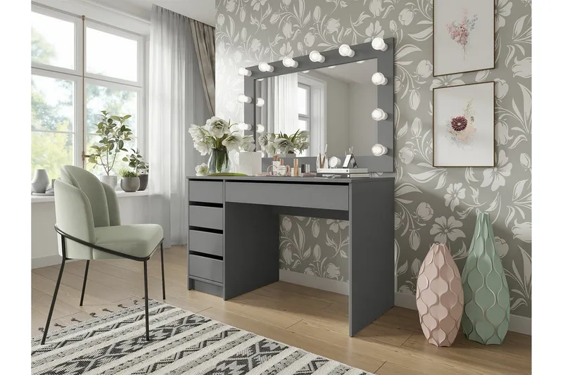 Kintore Skrivbord 120 cm Anthracite - Møbler - Bord - Kontorbord - Skrivebord