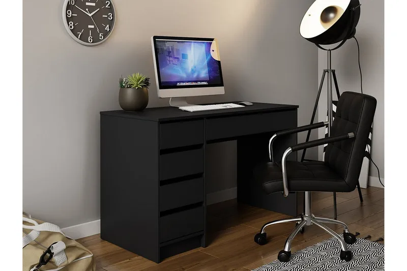 Kintore Skrivbord 120 cm Black - Møbler - Bord - Kontorbord - Skrivebord