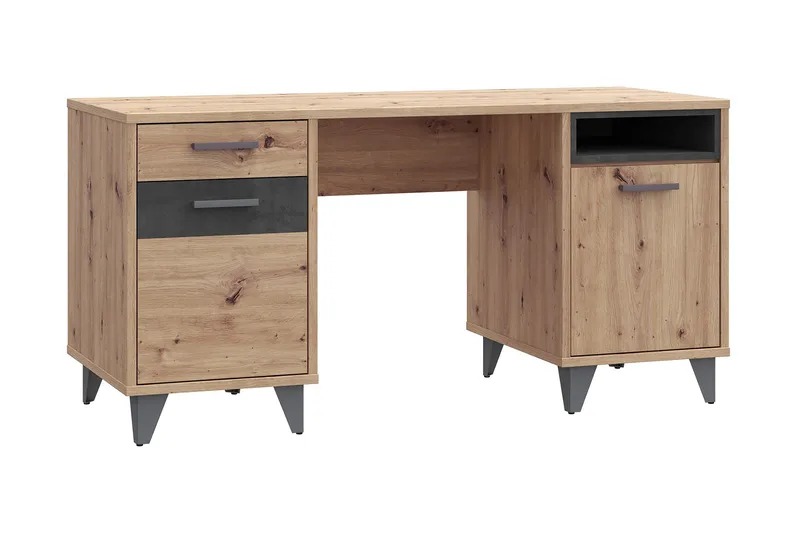 Kocherinovo Skrivebord 150 cm - Brun/Grå - Møbler - Bord - Kontorbord - Skrivebord