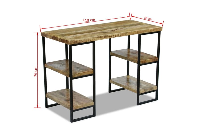 Kontorpult mangotre 110x50x76 cm - Møbler - Bord - Kontorbord - Skrivebord