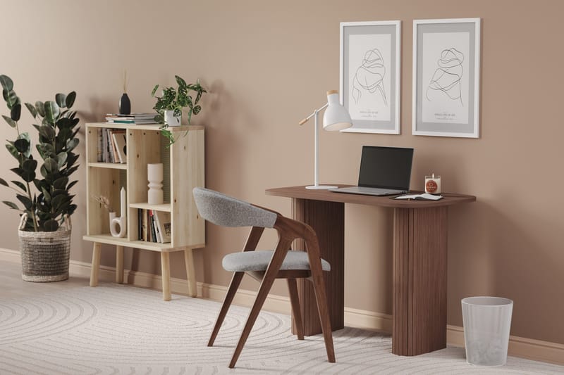 Kopparbo Skrivebord - Mørk brun valnøttre - Møbler - Bord - Kontorbord - Skrivebord