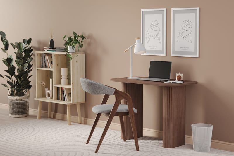 Kopparbo Skrivebord - Mørkebrunt valnøtttre - Skrivebord
