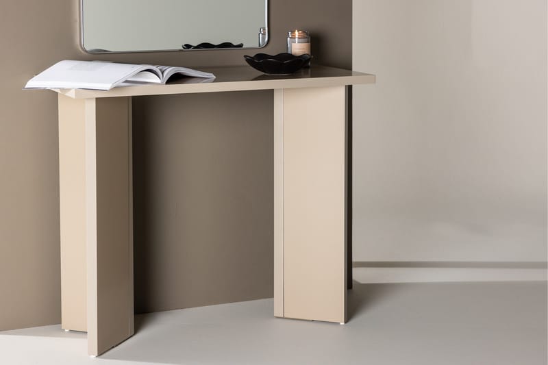 Kristiansund Skrivebord 90x42 cm Beige - Venture Home - Møbler - Bord - Kontorbord - Skrivebord
